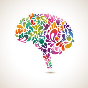 Creative concept of the human brain, vector illustration