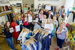 Group of charity shop volunteers